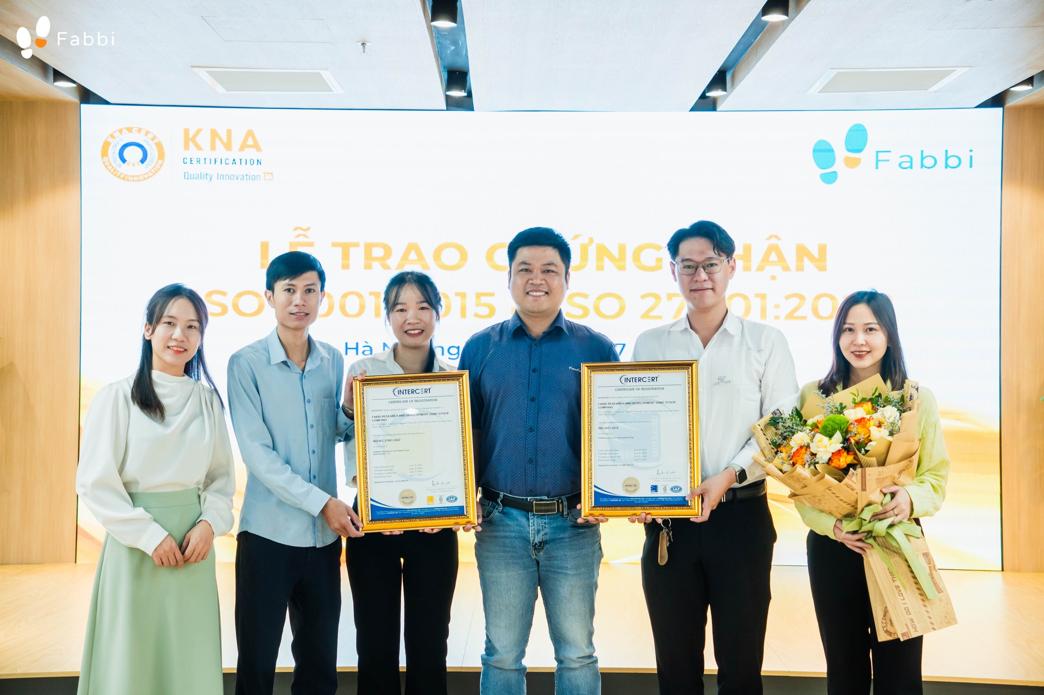 Fabbi | Successfully completed ISO 9001 and ISO 27001 certification audit