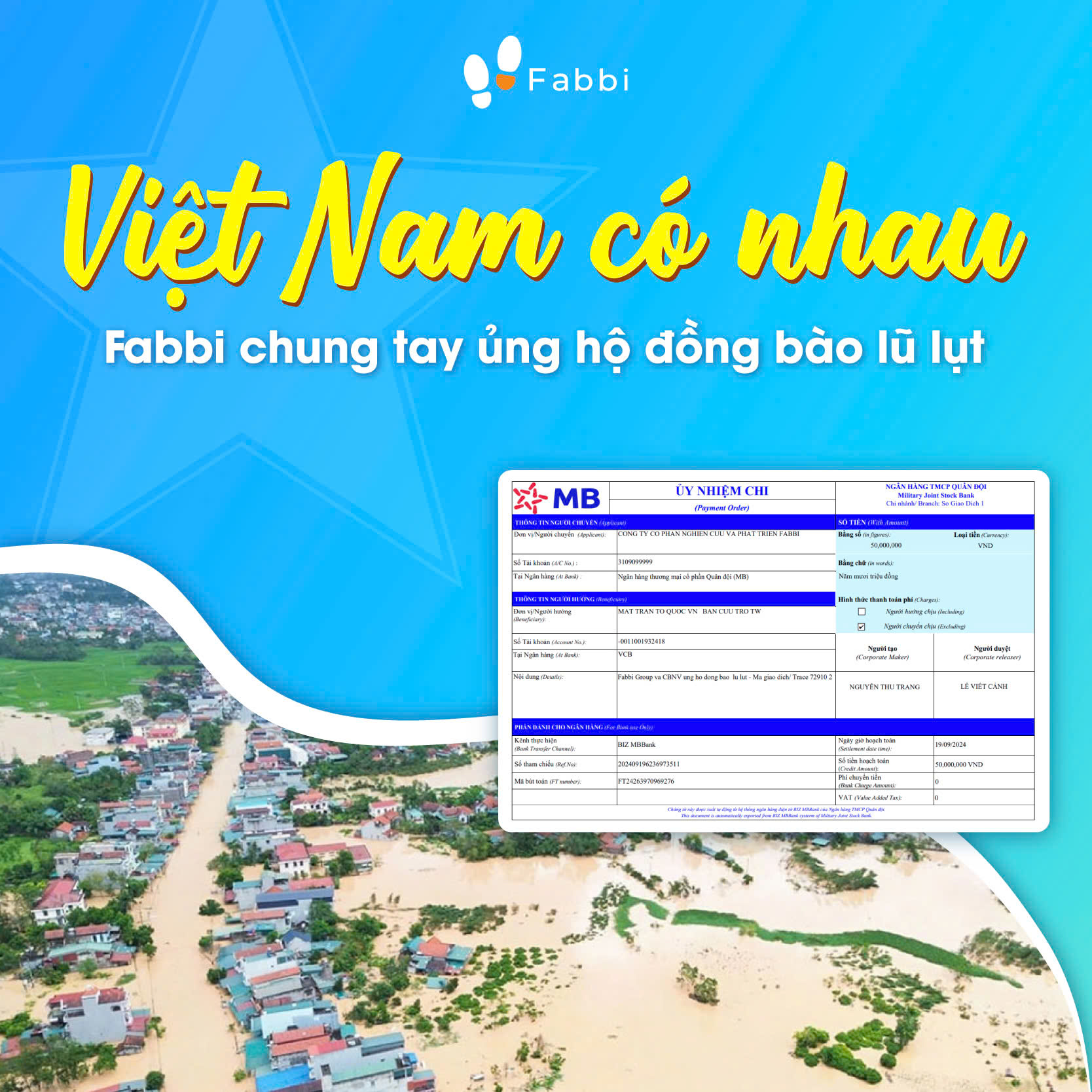 Vietnam stands together – Fabbi joins hands to support flood-affected communities