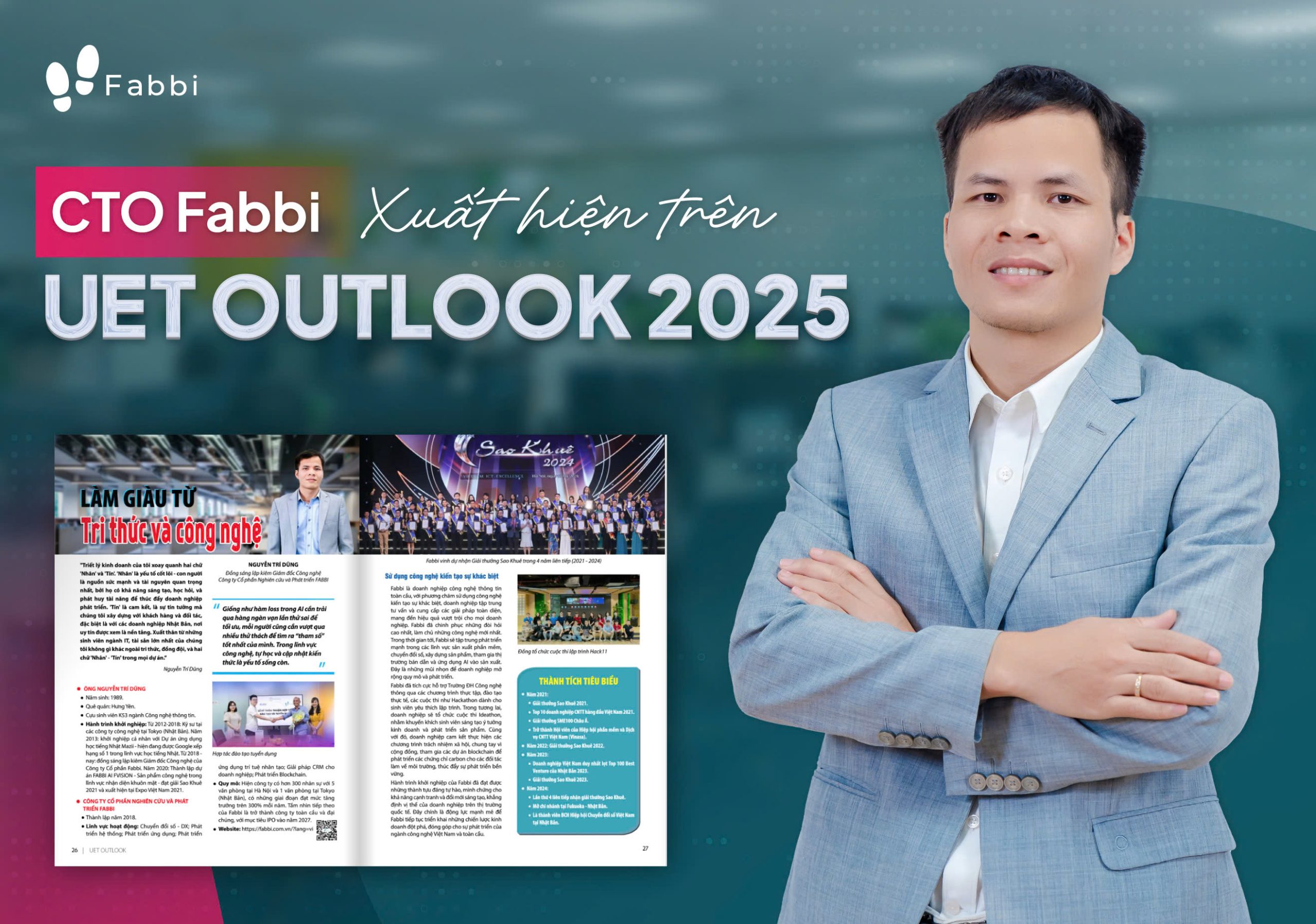 CTO FABBI – Gương mặt tiêu biểu trên UET Outlook 2025