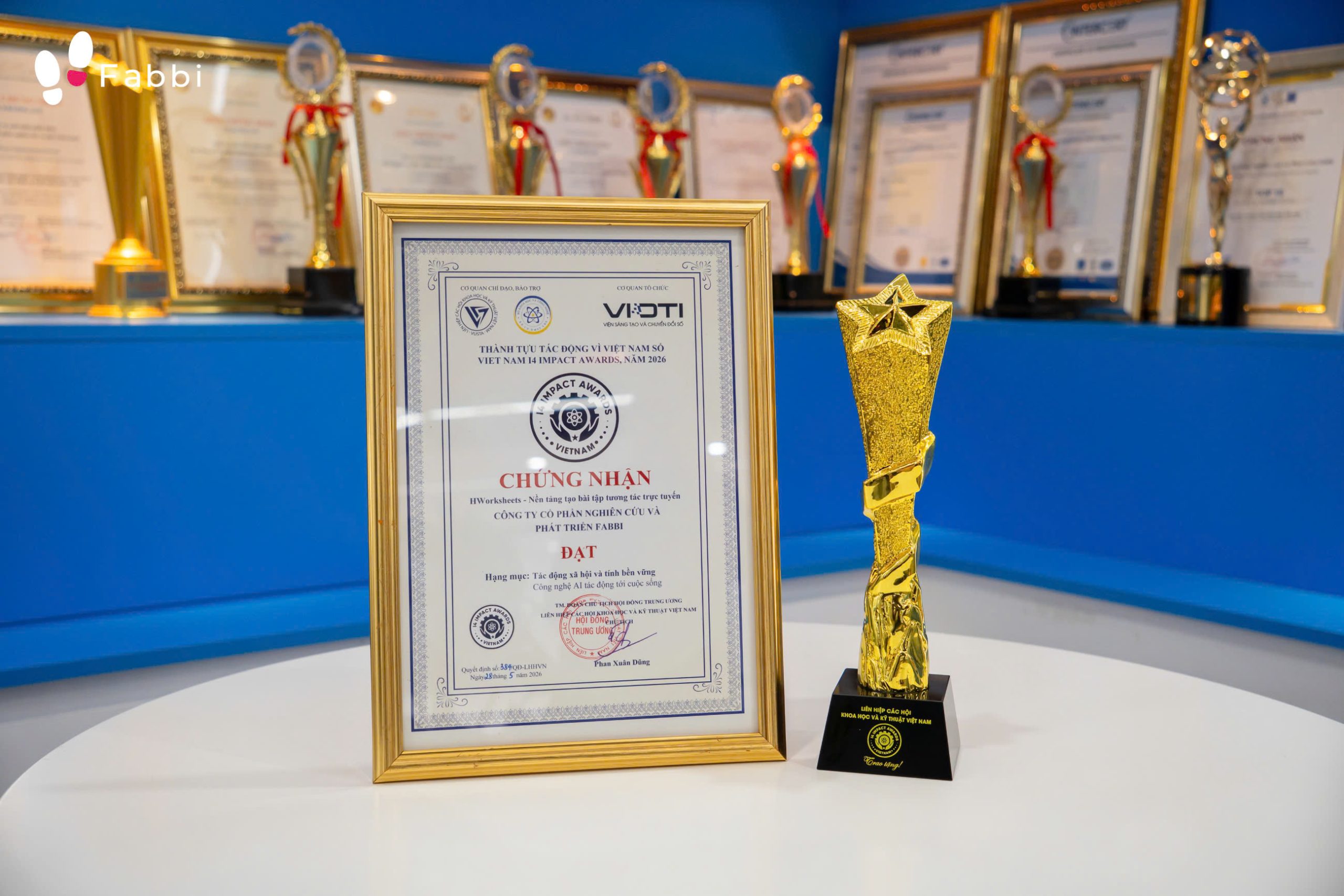 FABBI OFFICIALLY HONORED AT THE VIET NAM I4 IMPACT AWARDS 2026